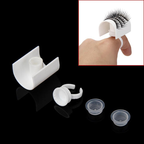 New Top Fashion Eyelashes Sub-root Device U Shape Ring Strip Eyelash Holder Extensions Set Convenient and functional 2017 Anne