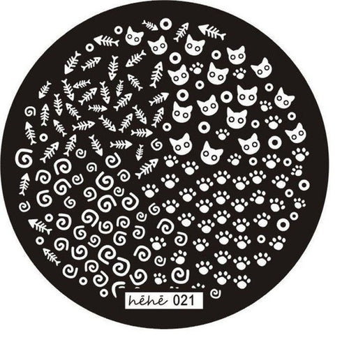 New Top Fashion Nail Art Image Stamp Stamping Plates Manicure Template Hehe Series Steel plate Material Anne