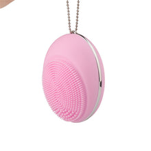New Women Facial Cleansing Brush Massager and Exfoliator Electric Waterproof Face Cleanser Massager Silica Brush Hot