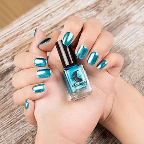 New and high quality Mirror Nail Polish Plating Silver Paste Metal Color Stainless Steel Mirror Silver Nail Polish for Nail Art
