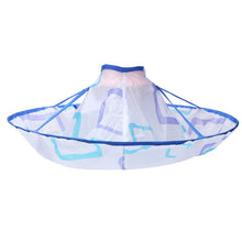 New design Easy to use Blue Cutting Hair Waterproof Collar Cloth Salon Barber Cape Hairdressing Hairdresser 6433#