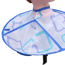 New design Easy to use Blue Cutting Hair Waterproof Collar Cloth Salon Barber Cape Hairdressing Hairdresser 6433#