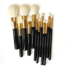 New fashion design,Very popular 12 pcs Brush Kabuki Brush Eye kabuki Makeup Brush Set Plastic brush Anne