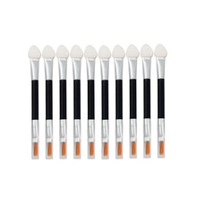 New fashion high quality 10Pcs Makeup Double-end Eye Shadow Eyeliner Brush Sponge Applicator Tool natural color Anne