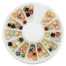 New fashion high quality Wholesale 3D Acrylic Nail Art Tips Stud DIY Decoration Glitter Rhinestones Wheels Anne