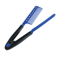 Newest!!! Folding V Comb Hair Straightener Hairdressing Salon Straightening Brush smart DIY tool at home Anne