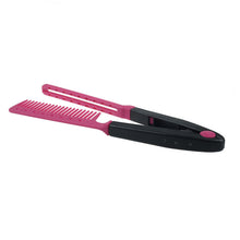 Newest!!! Folding V Comb Hair Straightener Hairdressing Salon Straightening Brush smart DIY tool at home Anne
