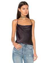 Off Shoulder Black Tank Backless Split Sexy Satin Camisole Night Club Party Women Summer Tank Tops 2017