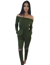 Off Shoulder Bow XXL Black Bodycon Solid Jumpsuit Long Ruched Plus Size Knee Hole Jumpsuit Woman Summer Fall 2016 Romper