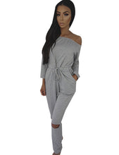 Off Shoulder Bow XXL Black Bodycon Solid Jumpsuit Long Ruched Plus Size Knee Hole Jumpsuit Woman Summer Fall 2016 Romper