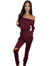 Off Shoulder Bow XXL Black Bodycon Solid Jumpsuit Long Ruched Plus Size Knee Hole Jumpsuit Woman Summer Fall 2016 Romper