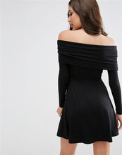 Off Shoulder Dress Fashion Black Solid Sheath Dress Mini Summer Women Dresses Lady 2016 New Arrival Casual Sexy Dresses