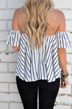 Off Shoulder Short Sleeve Shirt Straped Ruched Blouse Chiffon White Women New Fashion Summer Casual Blouse 2016 New Arrival