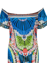 Off Shoulder Tribal Pattern Bodycon For Women 2016 Knee Length Dress Dashiki Color Print African Dress New Fashion High Quality