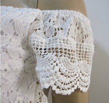 Off The Shoulder Lace Women Shirts Women Summer Tops White Top Shirt Blouses Women Blusa Feminina Camisas Femininas 2017