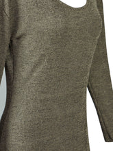 One Shoulder V-Neck Full Sleeve Solid Dress Mid-Calf Khaki Sexy Ladies Club Dress 2016 Fashion Women Fall Autumn Casual Dress