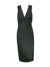 Open Back Faux Suede Ruched Deep V Neck Bodycon Black Solid Woman New Summer Pencil Dress Womens Sexy Dresses Party Night Club