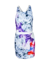 Open Back Floral Print Tank Dress High Waist Short Mini Dress Sexy Girl Casual Sundress 2016 Fashion Summer Dress Summer Style