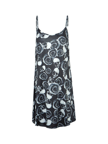 Open Back Spaghetti Strap Summer Dress Camouflage Print Sundress Floral Skull Leopard Print Girl Casual Dress 2016 Fashion