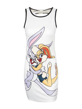 Open Back Zipper Bunny Cartoon Print Sleeveless White Girl Dress Summer Casual Print Mini Short New Arrival Sundresses 2016