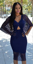 Open Back Zipper Deep V Neck Crochet Hollow Out Lace See Through Knee Pencil Dress Summer Sexy Casual 2016 Club Party Dress