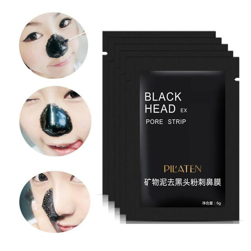 PIATEN Brand Hot 3pcs Blackhead Remover Black Mud Deep Cleansing Purifying Peel Acne Face Mask removedor de cravo Anne