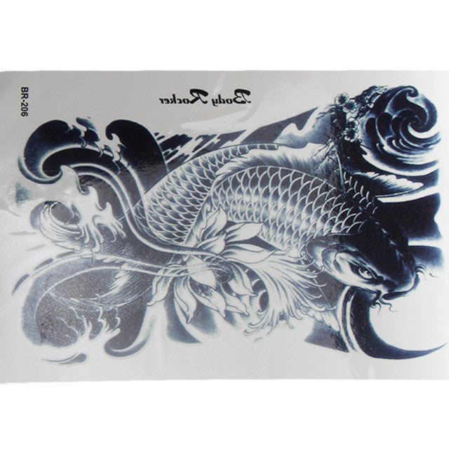 PVC Material About 21.5cm*15cm Transfer stickers temporary tattoos waterproof tatuajes temporales a prueba de agua Anne