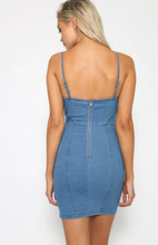 Pad Spaghetti Strap Denim Jean Mini Short Women Dress Bodycon Girl Dress Casual Summer Lady Dress 2016 Open Back Zipper Blue