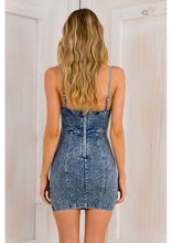 Pad Spaghetti Strap Denim Jean Mini Short Women Dress Bodycon Girl Dress Casual Summer Lady Dress 2016 Open Back Zipper Blue