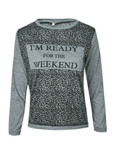 Patchwork Black O-Neck Casual Blouse Leopard Print Grey Fashion Blouses 2016 Letter Print Summer Autumn Ladies Tops And Blouses
