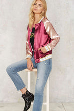 Patchwork Full Sleeve Button O-Neck Jackets Single Breasted Loose Casual Women Autumn Tops New Arrival Women Fall Fashion Jacket