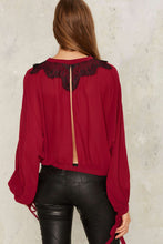 Patchwork Long Sleeve Lantern Sleeve Bow Lace Blouse V-Neck Casual Zipper Women 2016 Autumn Blouse Shirt Fall Tops New Fashion
