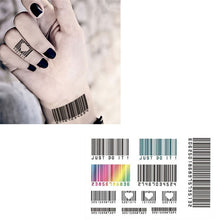 Personality Temporary Barcode tattoo Waterproof tattoo stickers body Painting 2016 new fashion fake tattoos sticker hot sale