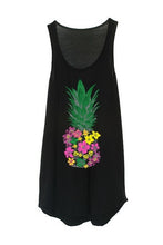 Pineapple Cartoon Print Long Tank Top Sleeveless Women Casual Summer Top Fashion 2016 Girl Workout Fitness Vest Top Femme Sexy