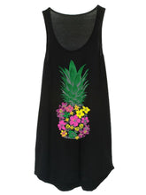 Pineapple Cartoon Print Long Tank Top Sleeveless Women Casual Summer Top Fashion 2016 Girl Workout Fitness Vest Top Femme Sexy