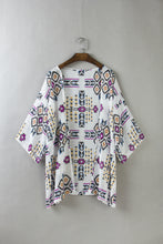 Plaid Print Geometric Kimono Long Sheer Womens Blouse Womens Blouses For Spring Summer Ladies High Quality Blouse 2016