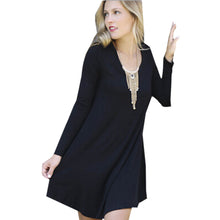 Plain Plus Mini Dress Long Sleeve Casual Loose Home Dress Smock Tops Mori Girl Little Black Beach Dress Plus Size Spring 2016