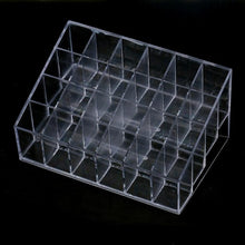 Plastic Material Voberry Generic 24 Stand Trapezoid Clear Lipstick Lotion Makeup Cosmetic Holder Storage Display Stand Anne