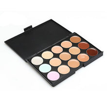 Plastic Wooden Faux Hair 15 Colors Contour Face Cream Makeup Concealer Palette Professional + 20 Brush Anne