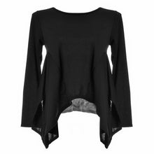Plus Size Women Blouses Causal Long Sleeve Shirt Women Tops Grey Blouse 2015 Autumn Fashion Black Loose Top