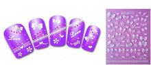 Pratical 6x Design Flower Bow Lace Butterfly Snow Nail Art 3D Sticker Nail Salon Anne