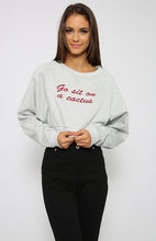 Print Letter Crop Tops Cropped Women Tops And Sale Causal Grey Short Blouse Womens Long Sleeve Tops Blouses Autumn Cotton