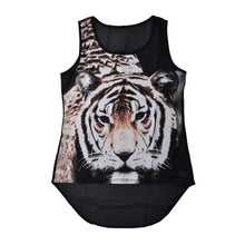 Print Tiger Summer Tank Tops Blouse Womens Shirt Women Tops Casual Punk Roupas Women's Tanks Women Blusas Women Blouses