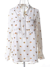 Print Women Chiffon Blouse Casual Shirt Women Blouses Long Sleeve Blusa Women Tops Clothing Roupas Camisas Blusas Femininas