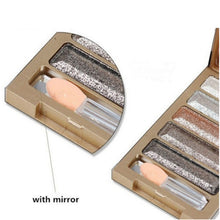 Professional Eye Makeup 5 Colors Eyeshadow Palette Gold Cosmetics Makeup Palette Diamond Bright Glitter Long lasting Eye Shadow