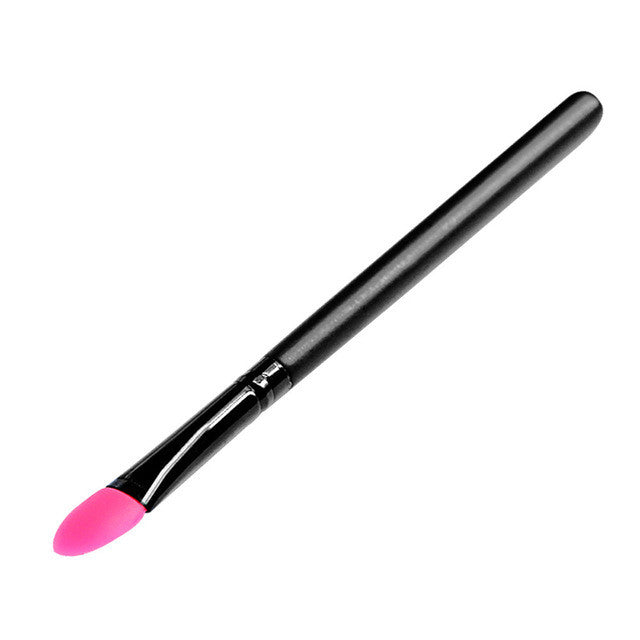 Professional Silica gel Brush Wooden Handle Facial Face Mud Mask Mixing Brush Cosmetic Makeup Brush Kit
