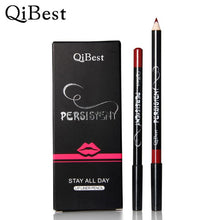 QiBest Brand 12pcs/Set Waterproof Lip Liner Pencil Long Lasting Lipliner Makeup Tools good gift for you and your friends Anne