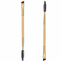 Quality Guarantee Bamboo Synthetic Fibre 1PCS Makeup Bamboo Handle Double Eyebrow Brush + Eyebrow Comb Anne