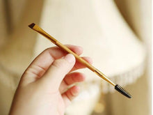Quality Guarantee Bamboo Synthetic Fibre 1PCS Makeup Bamboo Handle Double Eyebrow Brush + Eyebrow Comb Anne