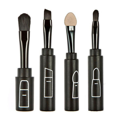 Quality Guarantee Multi-function folding makeup brush Custom top four professional brush sets pincel oval 4 pcs Anne